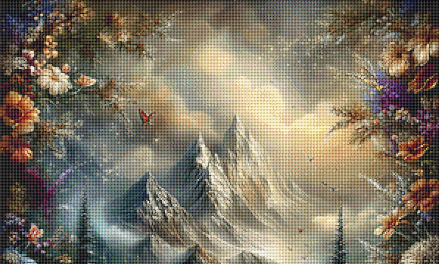 Our Soul's Retreat counted cross stitch pattern by Sassy E. Boutique