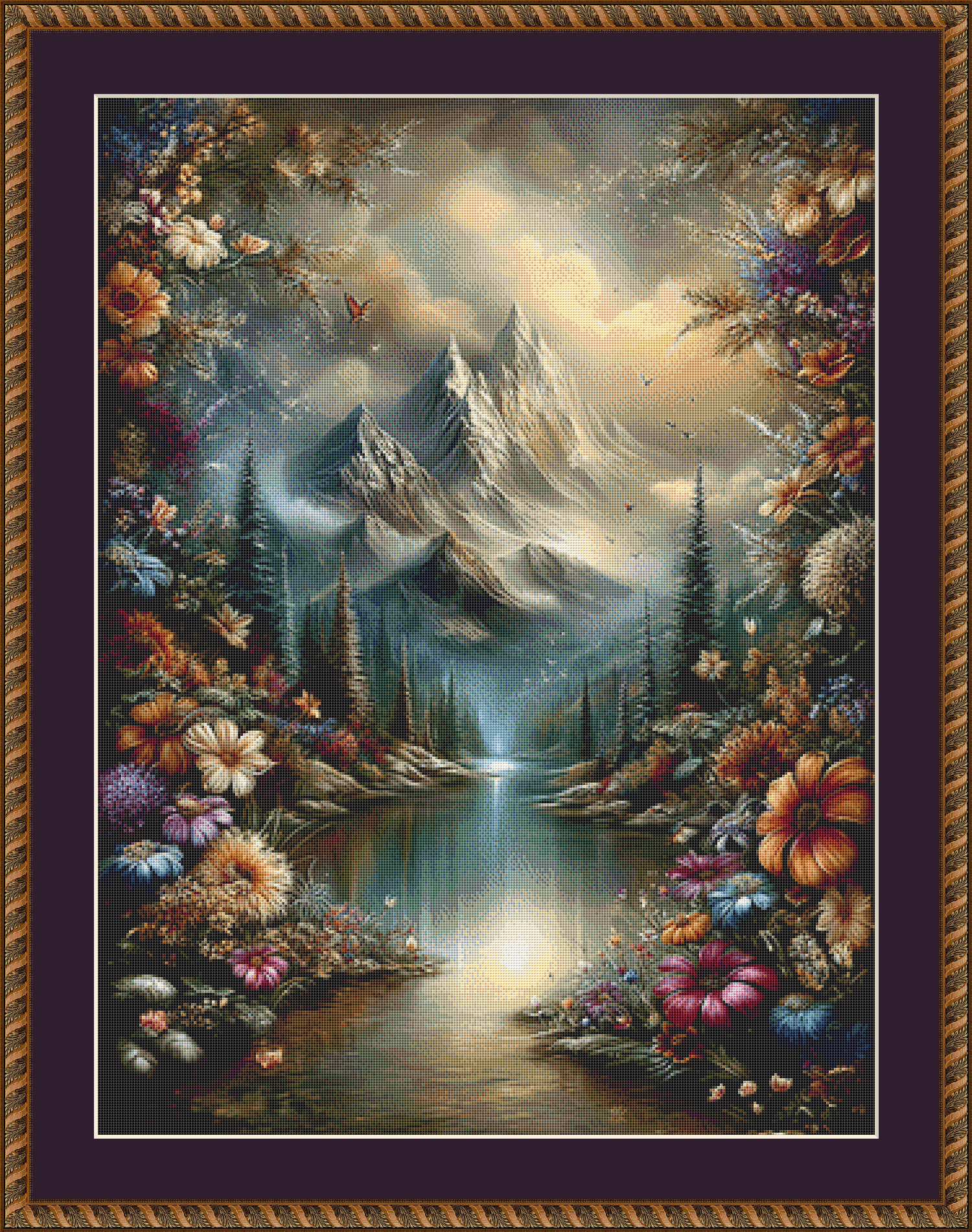 Our Soul's Retreat counted cross stitch pattern by Sassy E. Boutique