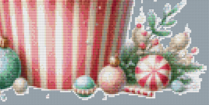 Pastel Sweet Christmas Treat (Ornament) counted cross stitch pattern by Raven Digitals