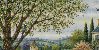 Peacock in The Secret Garden cross stitch pattern by Eder Jose Rosa