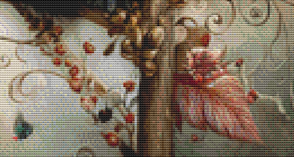 Posie the Panda cross stitch pattern by Sassy E. Boutique