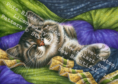 "Pure Bliss" cross stitch pattern by Irina Garmashova-Cawton, Licensed by MGL, www.mglart.com