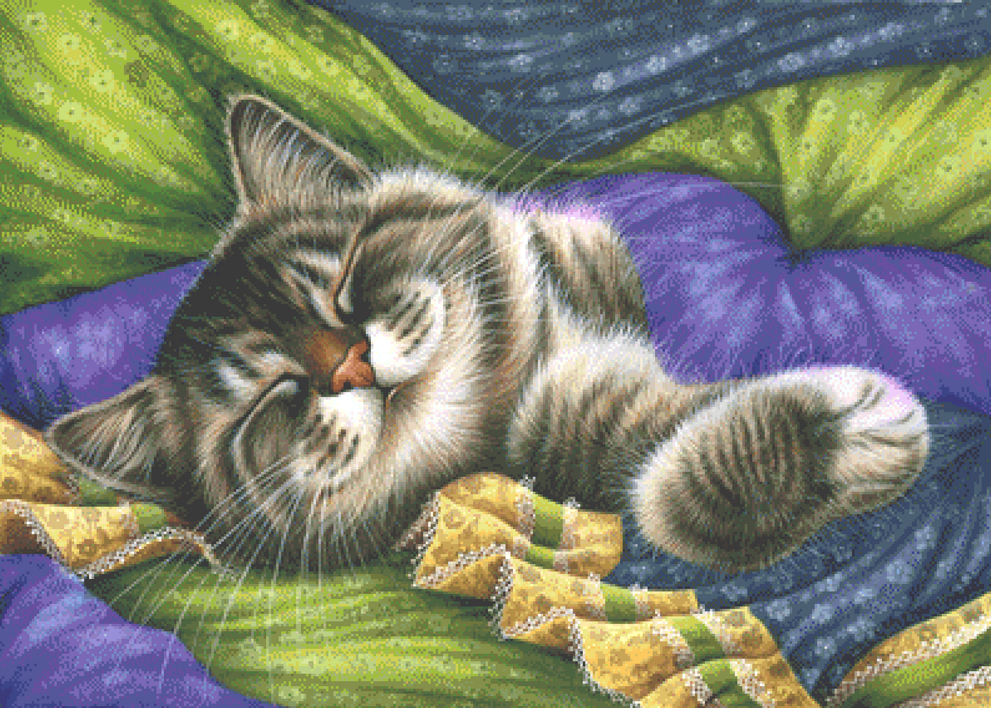 "Pure Bliss" cross stitch pattern by Irina Garmashova-Cawton, Licensed by MGL, www.mglart.com