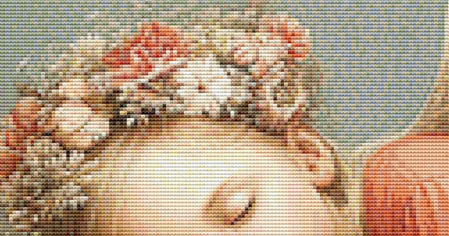 "Reclining Angel 5" cross stitch pattern by Bryna T. Art & Design