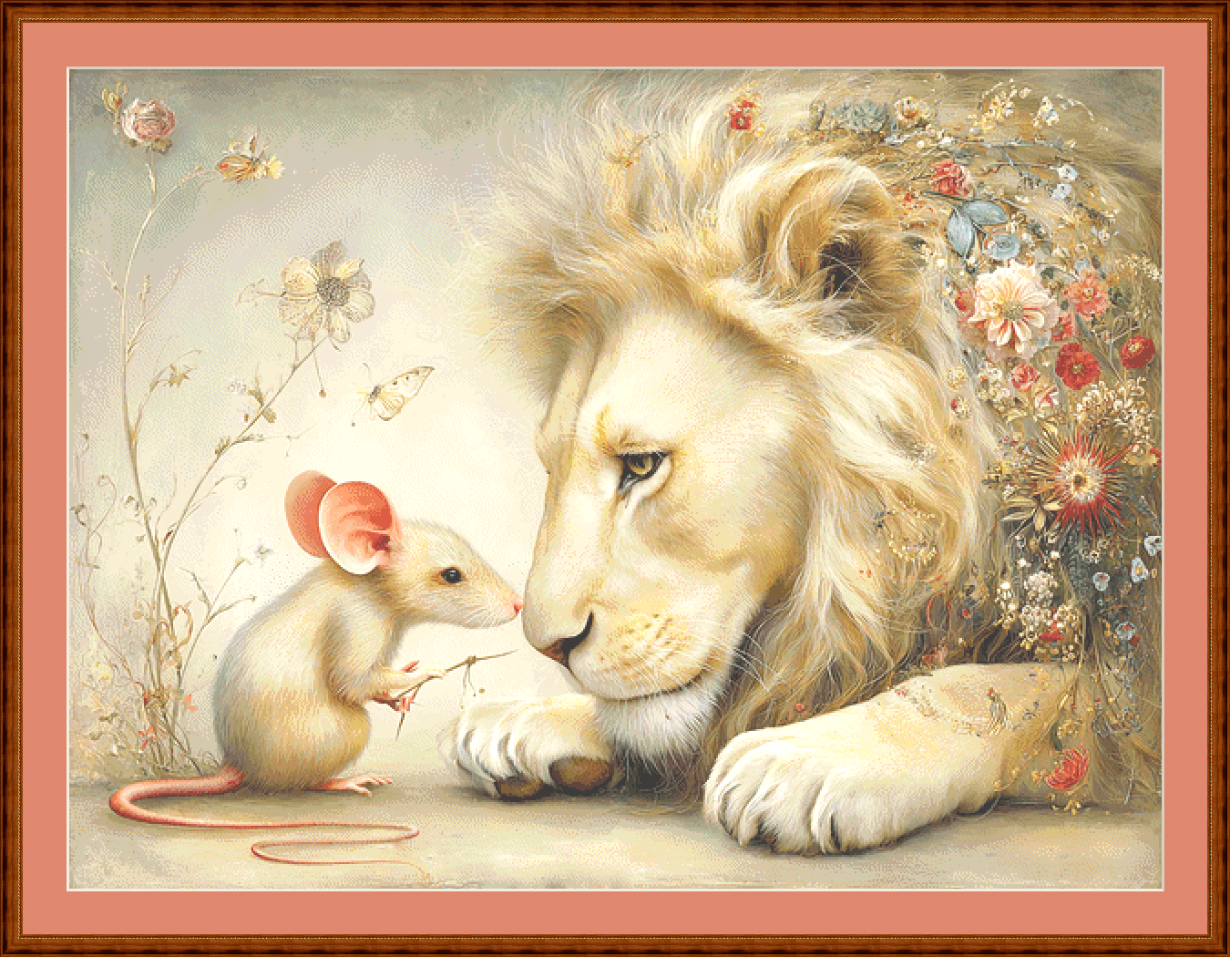 Removing the Thorn (Max Size/Max Color) cross stitch pattern by Bryna T. Art & Design