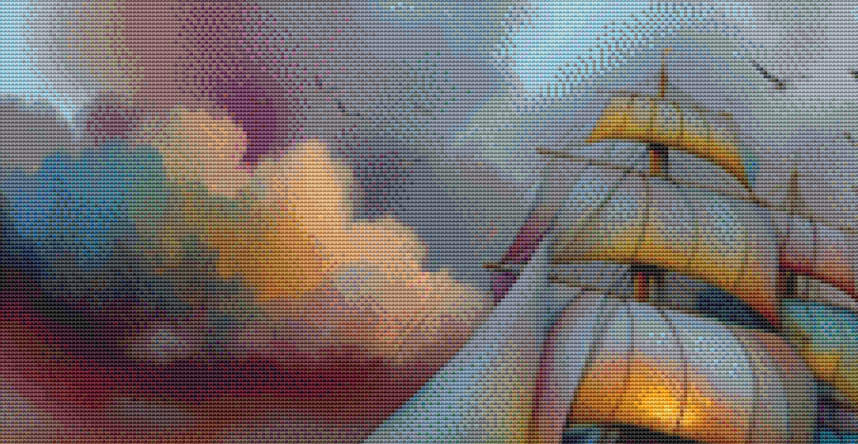 "Sail Away II" cross stitch pattern by S. Jade Studio