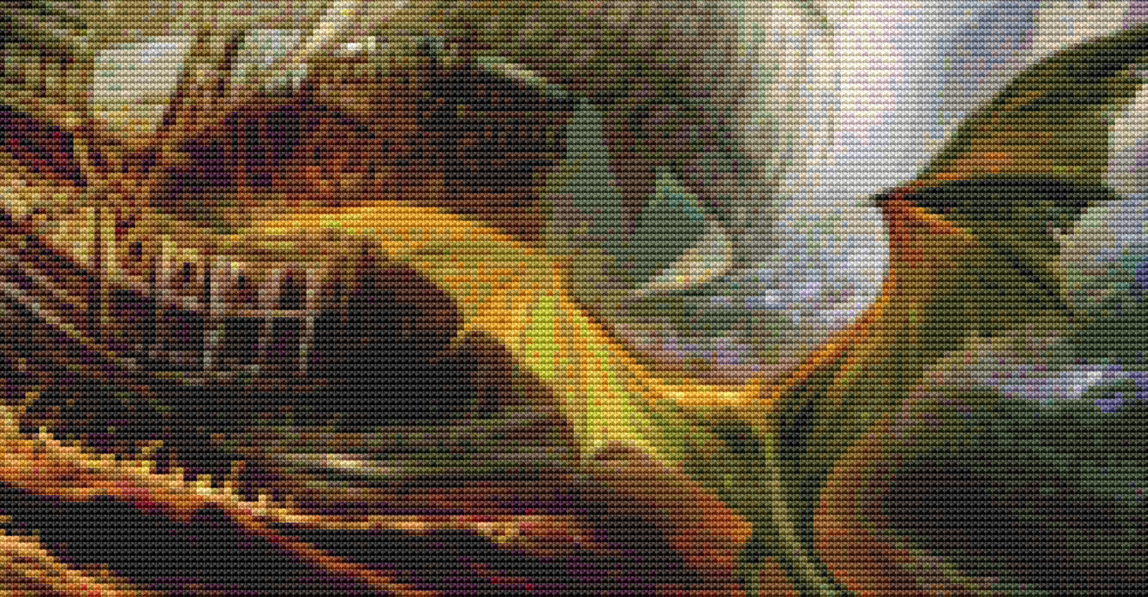 Sailing Boat counted cross stitch pattern by Jan Patrik Krasny, Licensed by MGL, www.mglart.com