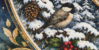 "Seasons Mandala 1" (MSMC) cross stitch pattern by Bryna T. Art & Design