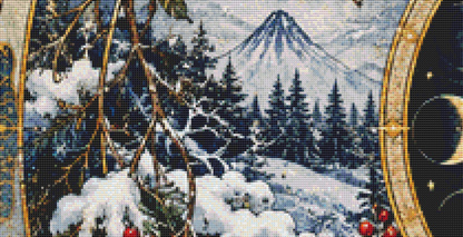 "Seasons Mandala II" (MSMC) cross stitch pattern by Bryna T. Art & Design
