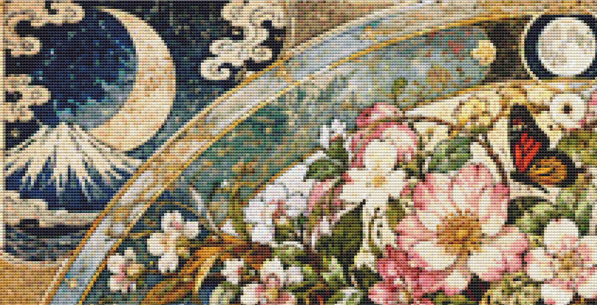 "Seasons Mandala II" cross stitch pattern by Bryna T. Art & Design