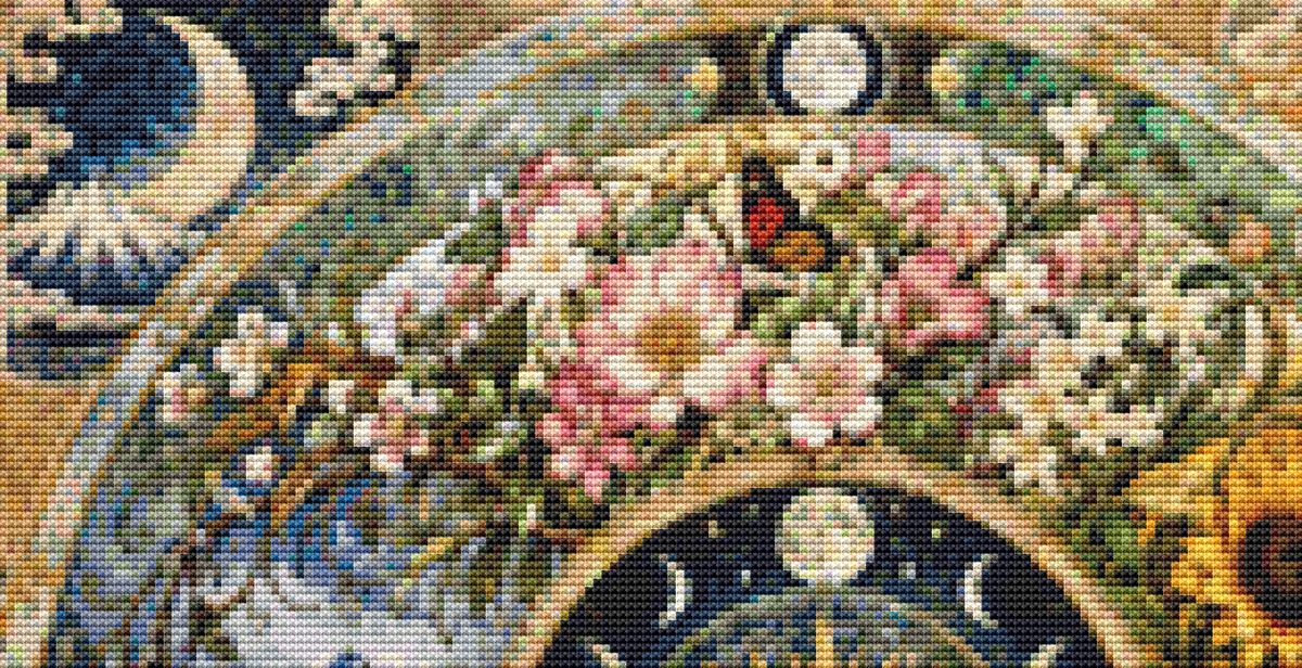 "Seasons Mandala II" (Small) cross stitch pattern by Bryna T. Art & Design