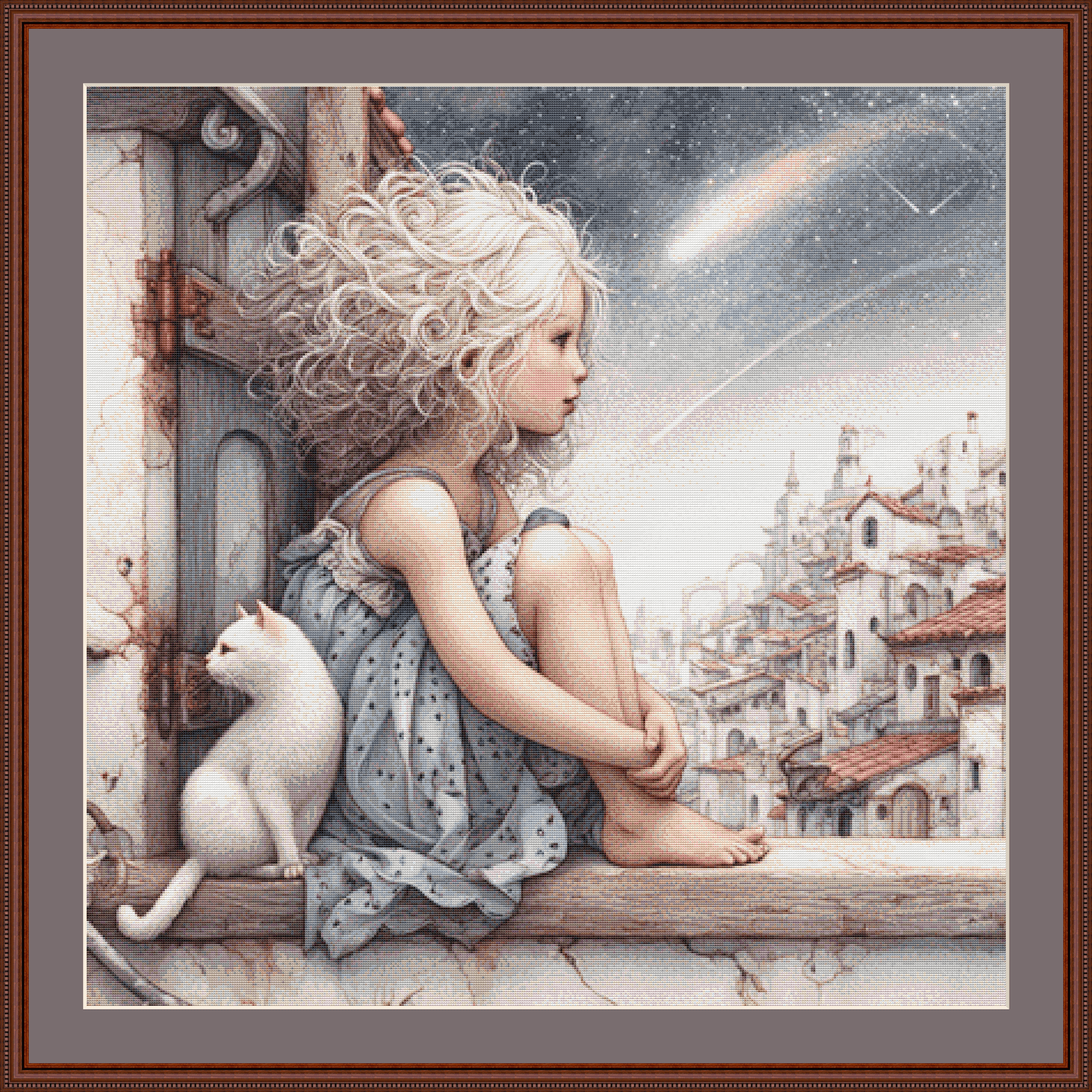 Shooting Stars cross stitch pattern by Bryna T. Art & Design