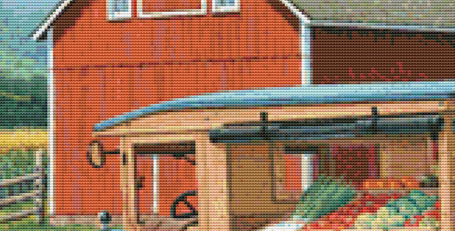 Shop at Home counted cross stitch pattern Copyright © John Sloane, used with permission
