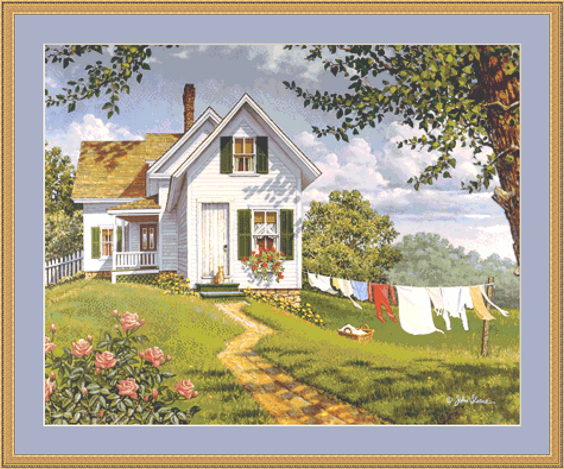 Summer Breeze counted cross stitch pattern Copyright © John Sloane, used with permission