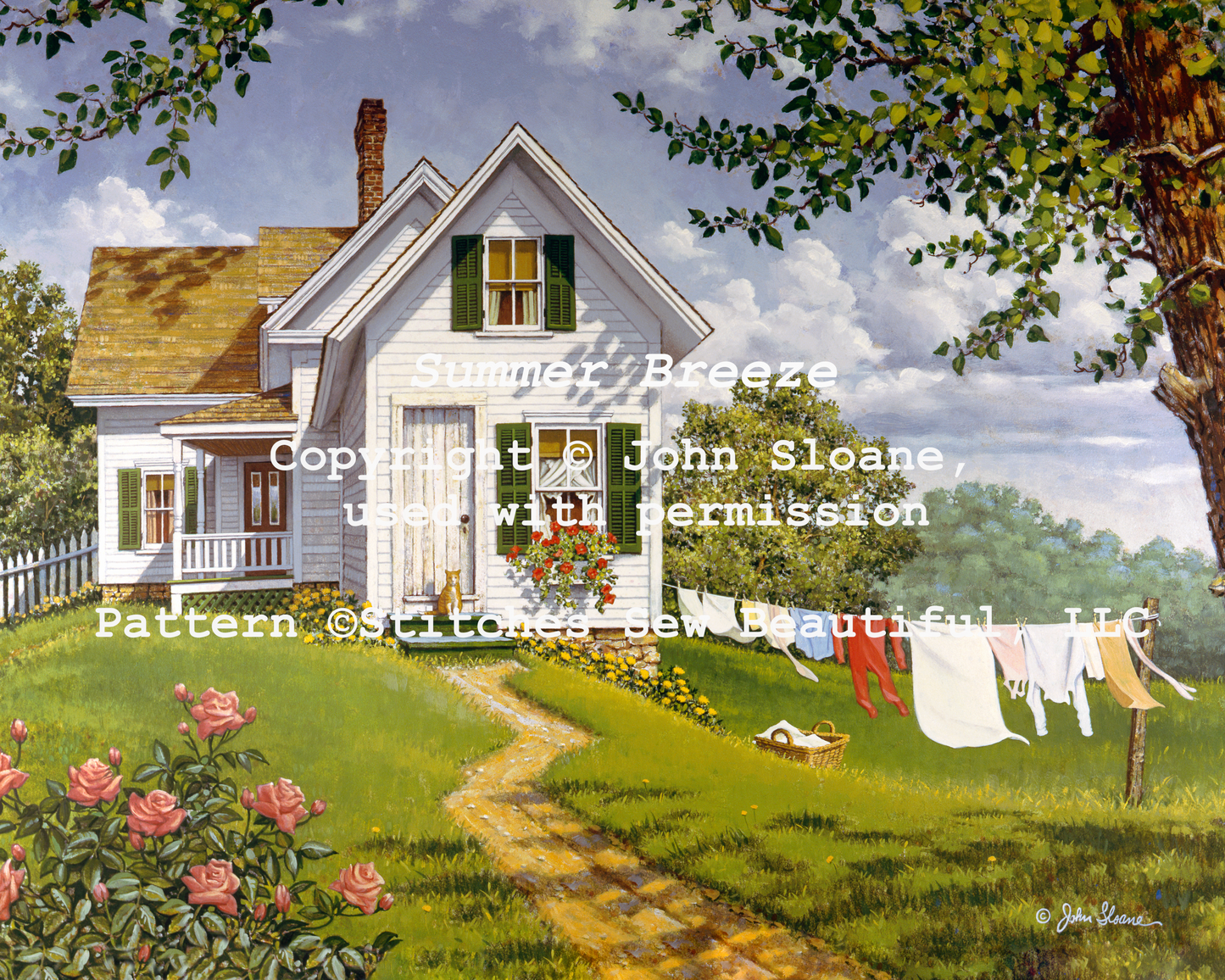 Summer Breeze counted cross stitch pattern Copyright © John Sloane, used with permission