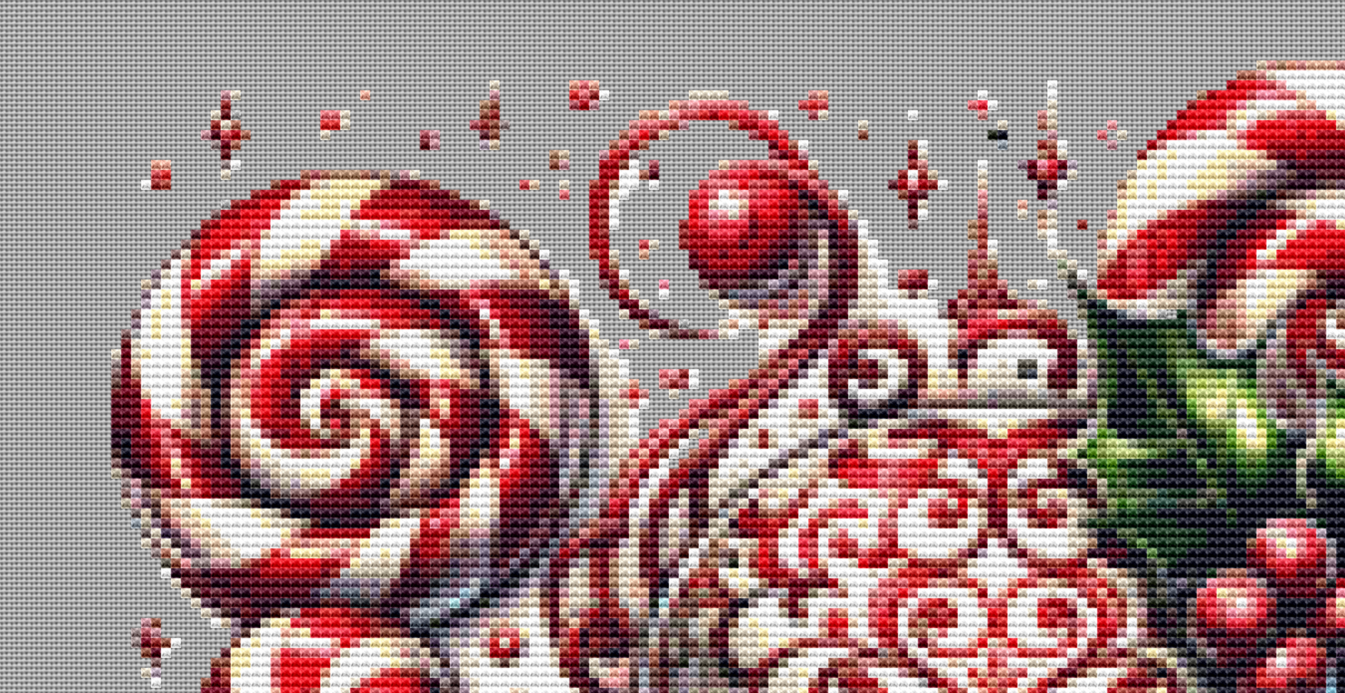 Sweet But Twisted (Ornament) counted cross stitch pattern by Little Quaint Designs