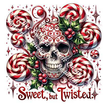 Sweet But Twisted (Ornament) counted cross stitch pattern by Little Quaint Designs