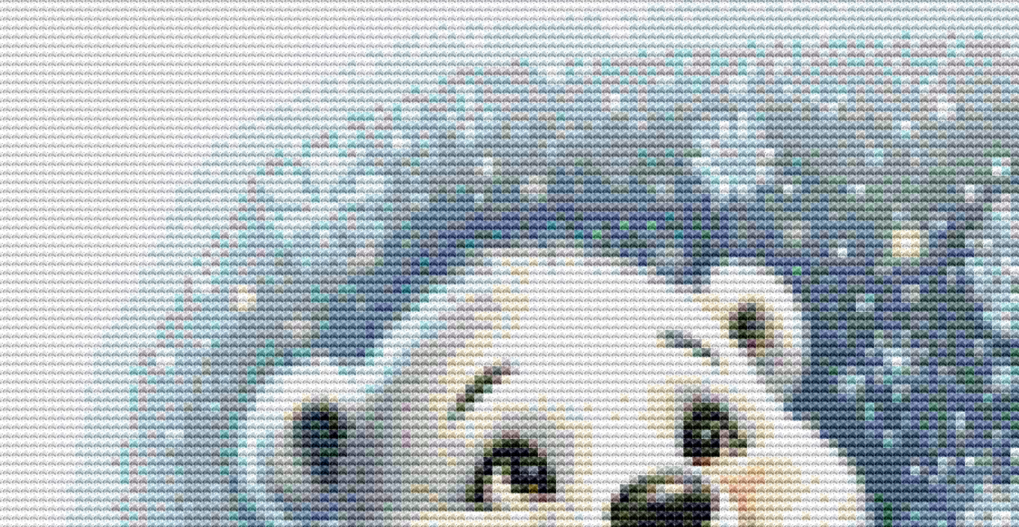 Sweet Christmas Polar Bear (Ornament) counted cross stitch pattern by Design Studio Trend