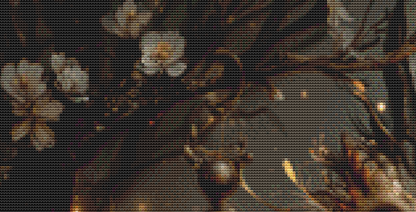 "The Dragon of Lantern Glen" cross stitch pattern by Bryna T. Art & Design