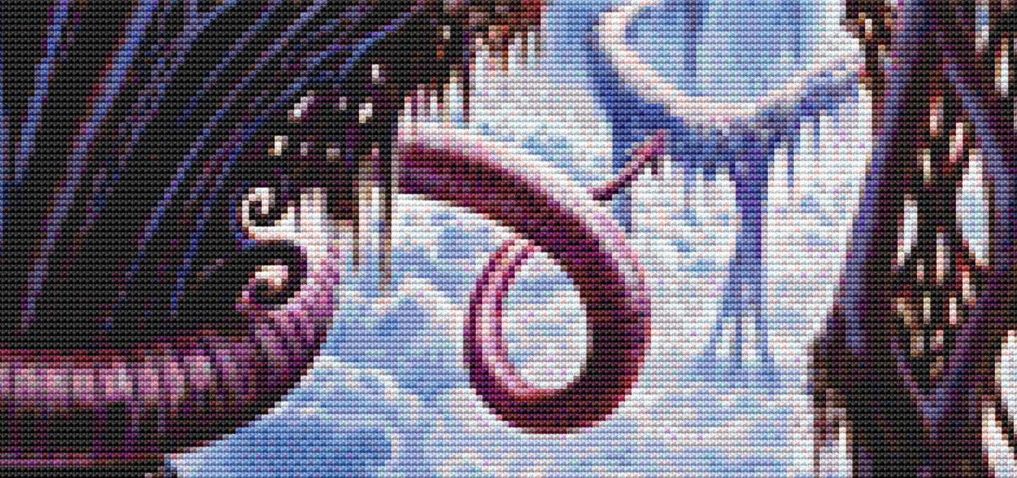 The Dragon's Lair cross stitch pattern by Steve Crisp, Licensed by MGL, www.mglart.com