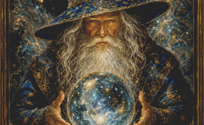 "The Oracle of The Stars" cross stitch pattern by Queen Bee Designs