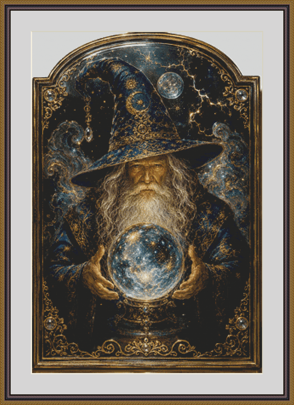 "The Oracle of The Stars" cross stitch pattern by Queen Bee Designs