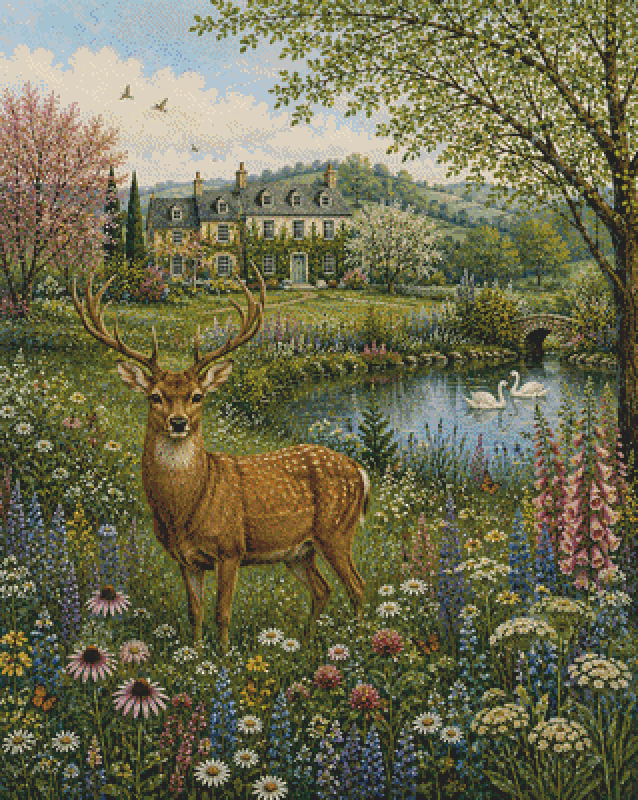 The Secret Garden cross stitch pattern by Eder Jose Rosa