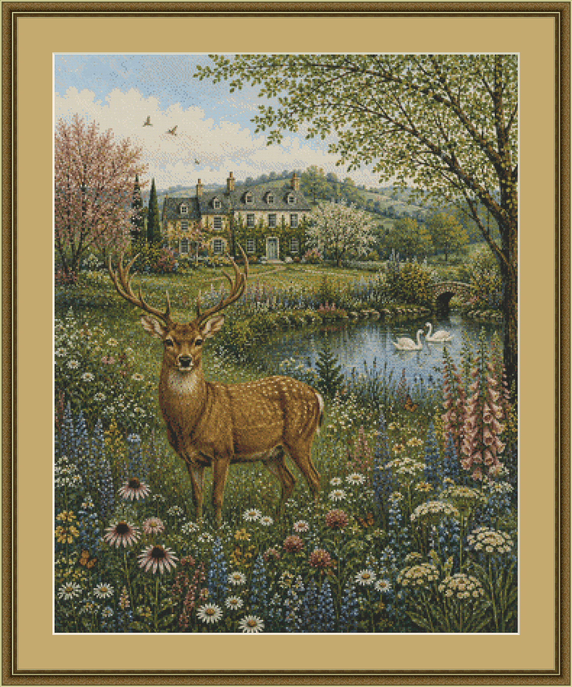 The Secret Garden cross stitch pattern by Eder Jose Rosa