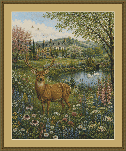 The Secret Garden cross stitch pattern by Eder Jose Rosa