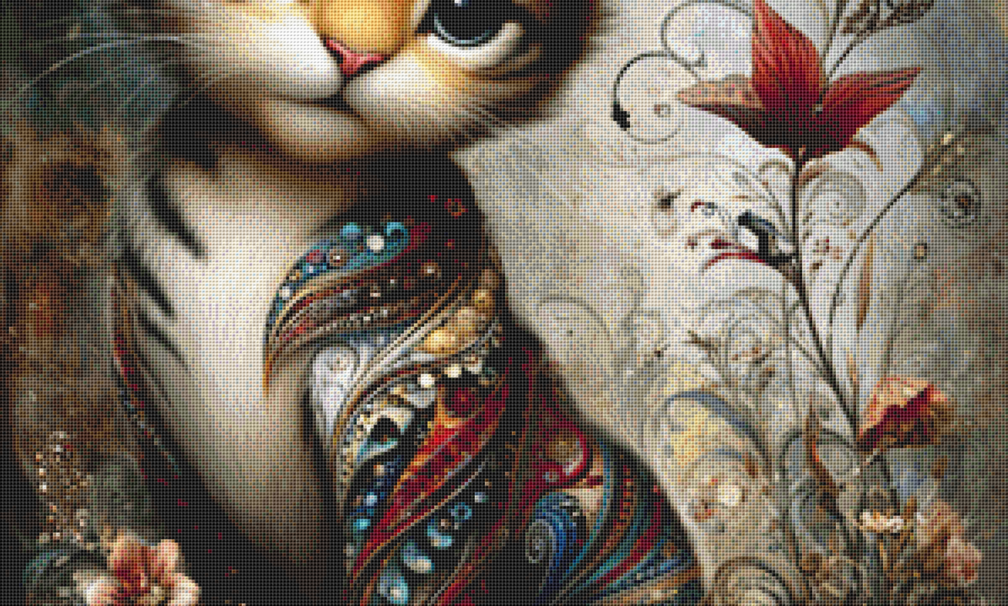 The Tiger cross stitch pattern By. Sassy E. Boutique