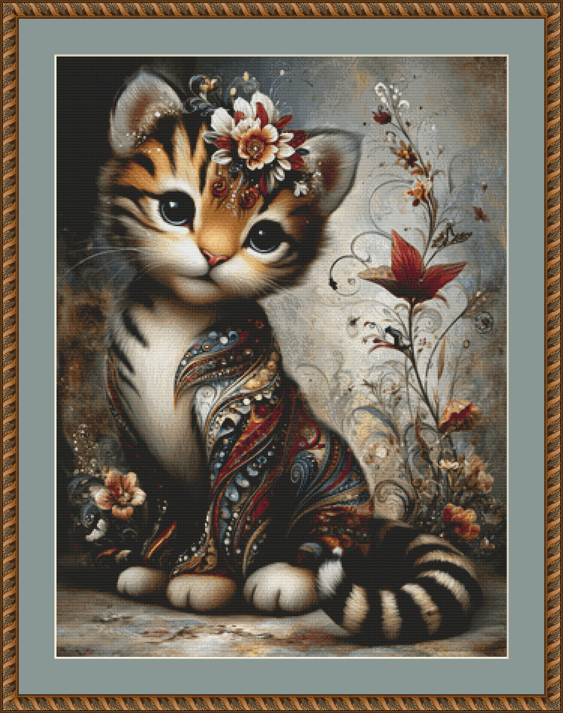 The Tiger cross stitch pattern By. Sassy E. Boutique