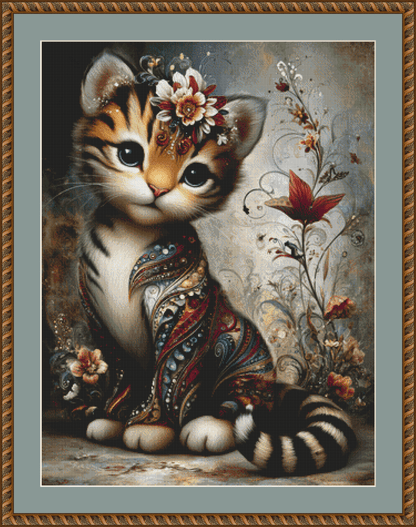 The Tiger cross stitch pattern By. Sassy E. Boutique