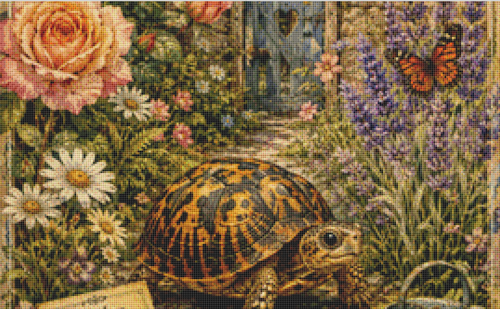 "The Garden Wanderer" cross stitch pattern by The Old Stationery Shop