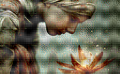 The Offering of Light cross stitch pattern By Bryna T. Art & Design