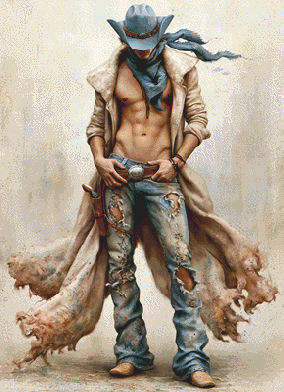"The Outlaw" cross stitch pattern by Sassy E. Boutique