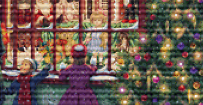 "Toy Shop" counted cross stitch pattern by Steve Read, Licensed by MGL, www.mglart.com