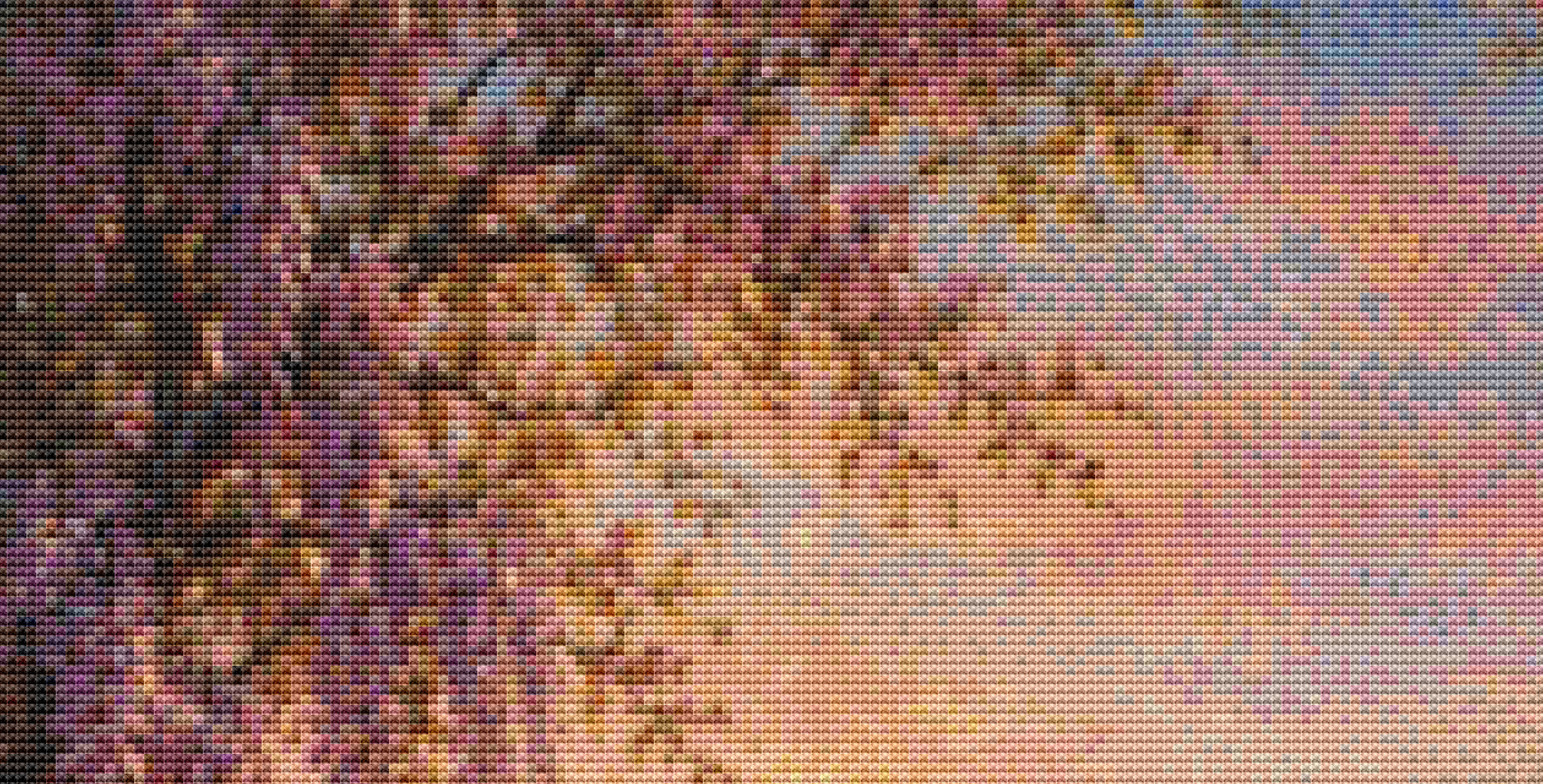 "Twilight Ride Over the Lily Pond" cross stitch pattern by Eder Jose Rosa