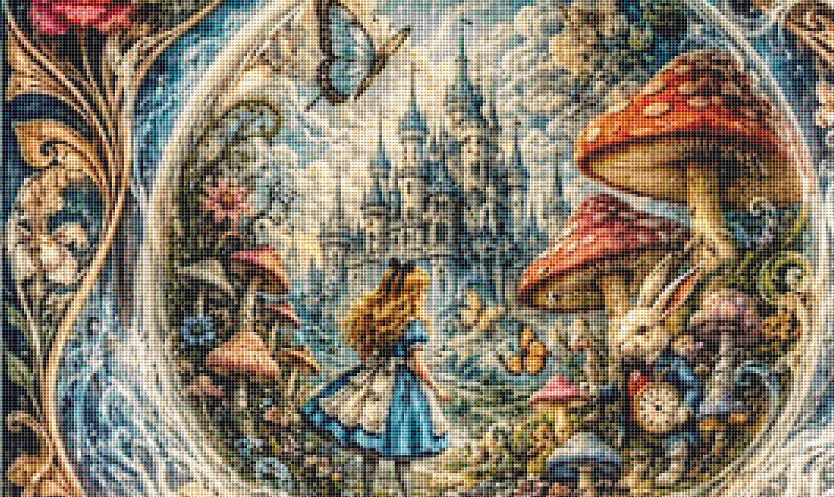 "Unleashing the Wonder" cross stitch pattern by T. Langan