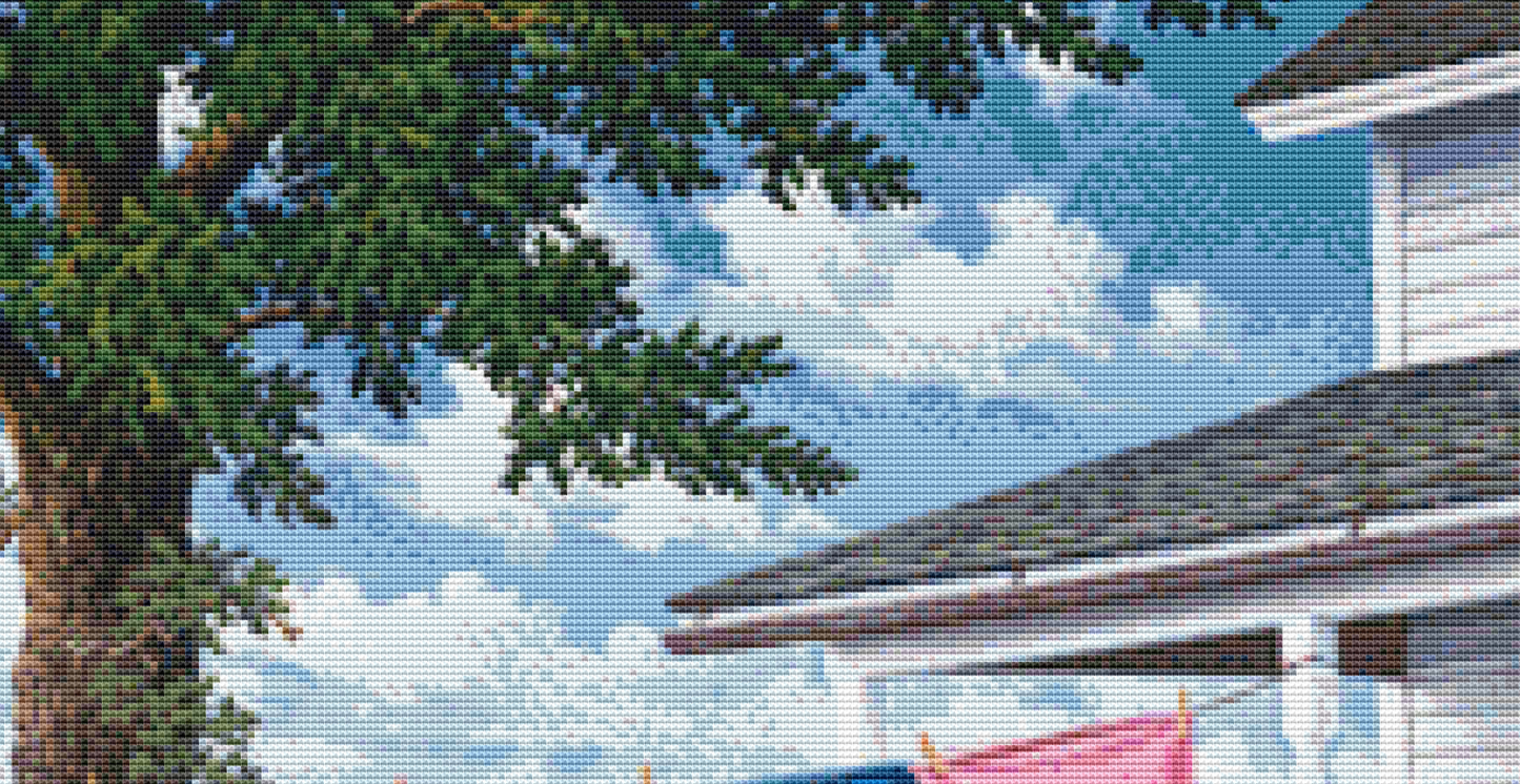 Wash and Dry counted cross stitch pattern Copyright © John Sloane, used with permission
