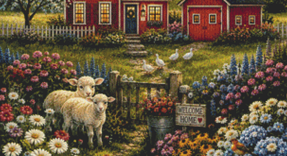 "Welcome Home" cross stitch pattern by Eder Jose Rosa