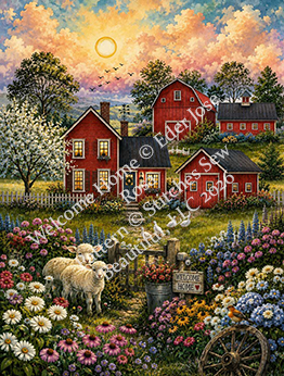 "Welcome Home" cross stitch pattern by Eder Jose Rosa