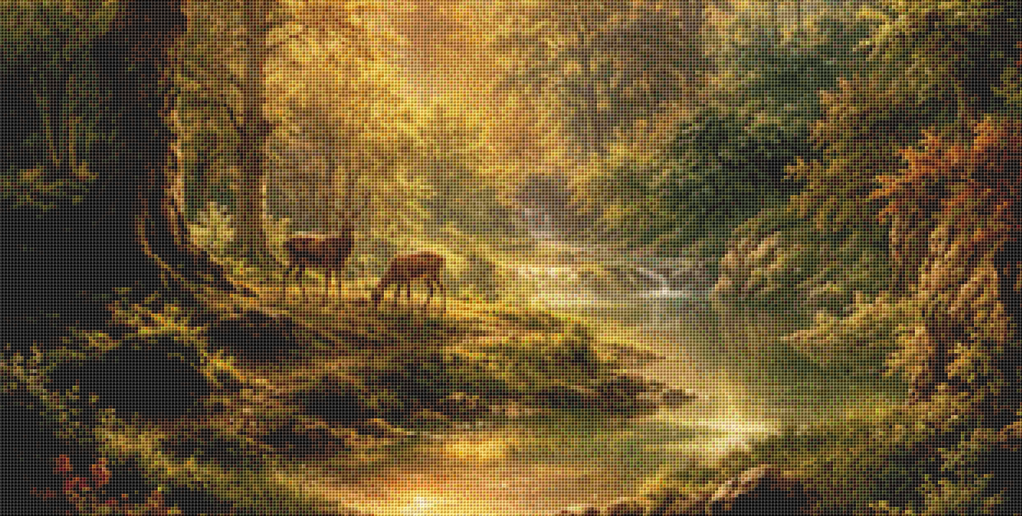 "Whispers of The Golden Forest" cross stitch pattern by Eder Jose Rosa