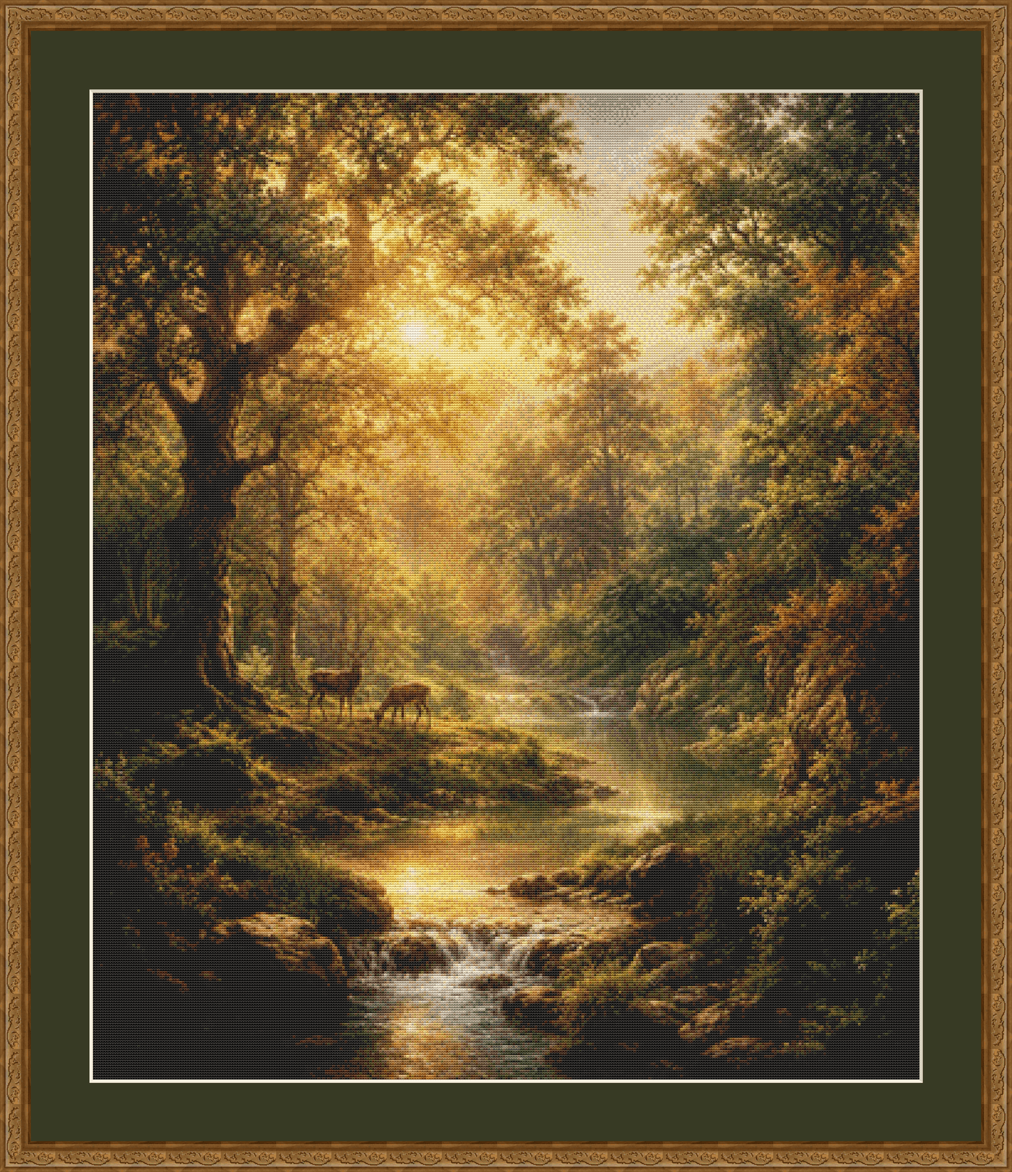 "Whispers of The Golden Forest" cross stitch pattern by Eder Jose Rosa