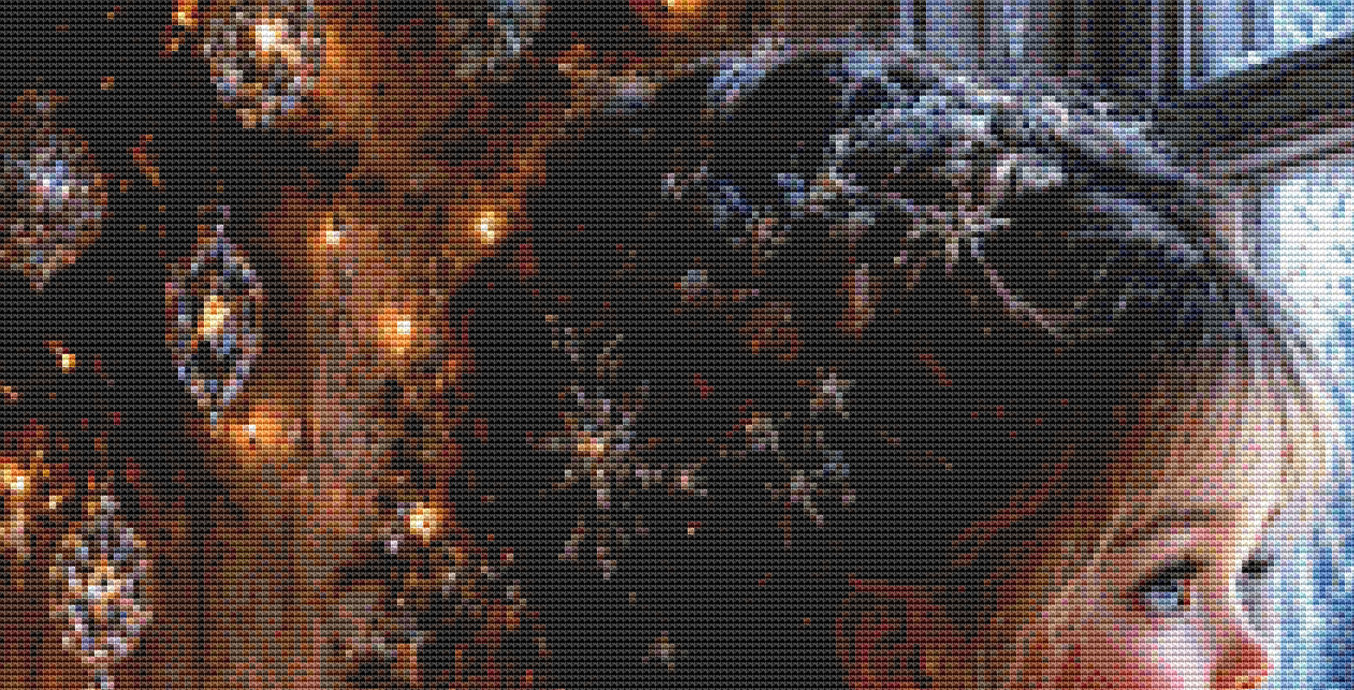 "Winter Wonder" cross stitch pattern by Ian's AI Art