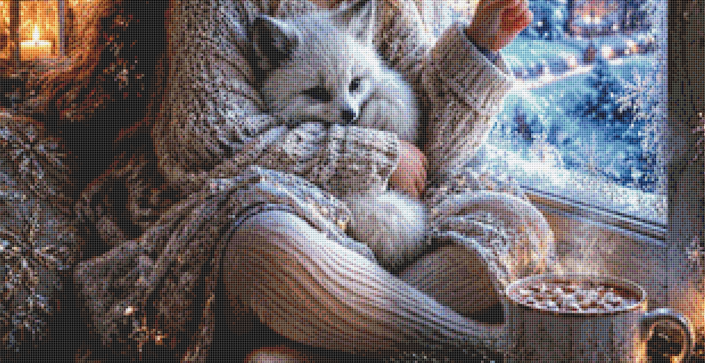 "Winter Wonder" cross stitch pattern by Ian's AI Art
