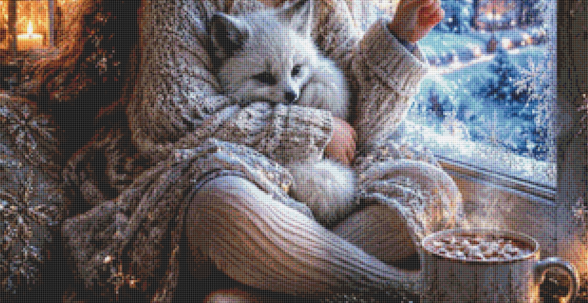 "Winter Wonder" cross stitch pattern by Ian's AI Art