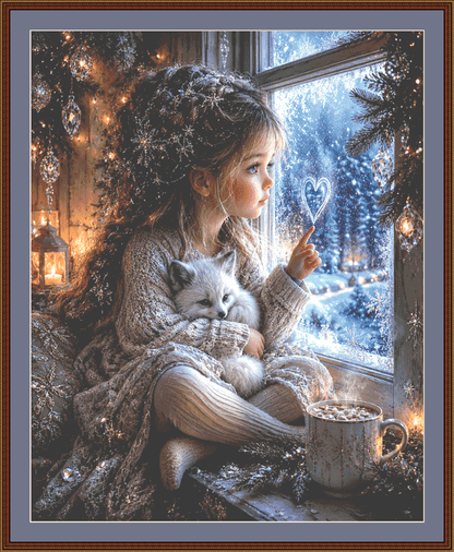 Winter Wonder (Max Size) counted cross stitch pattern by Ian's AI Art