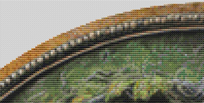 Witch Face (Round) cross stitch pattern by Ivy Cottage Home