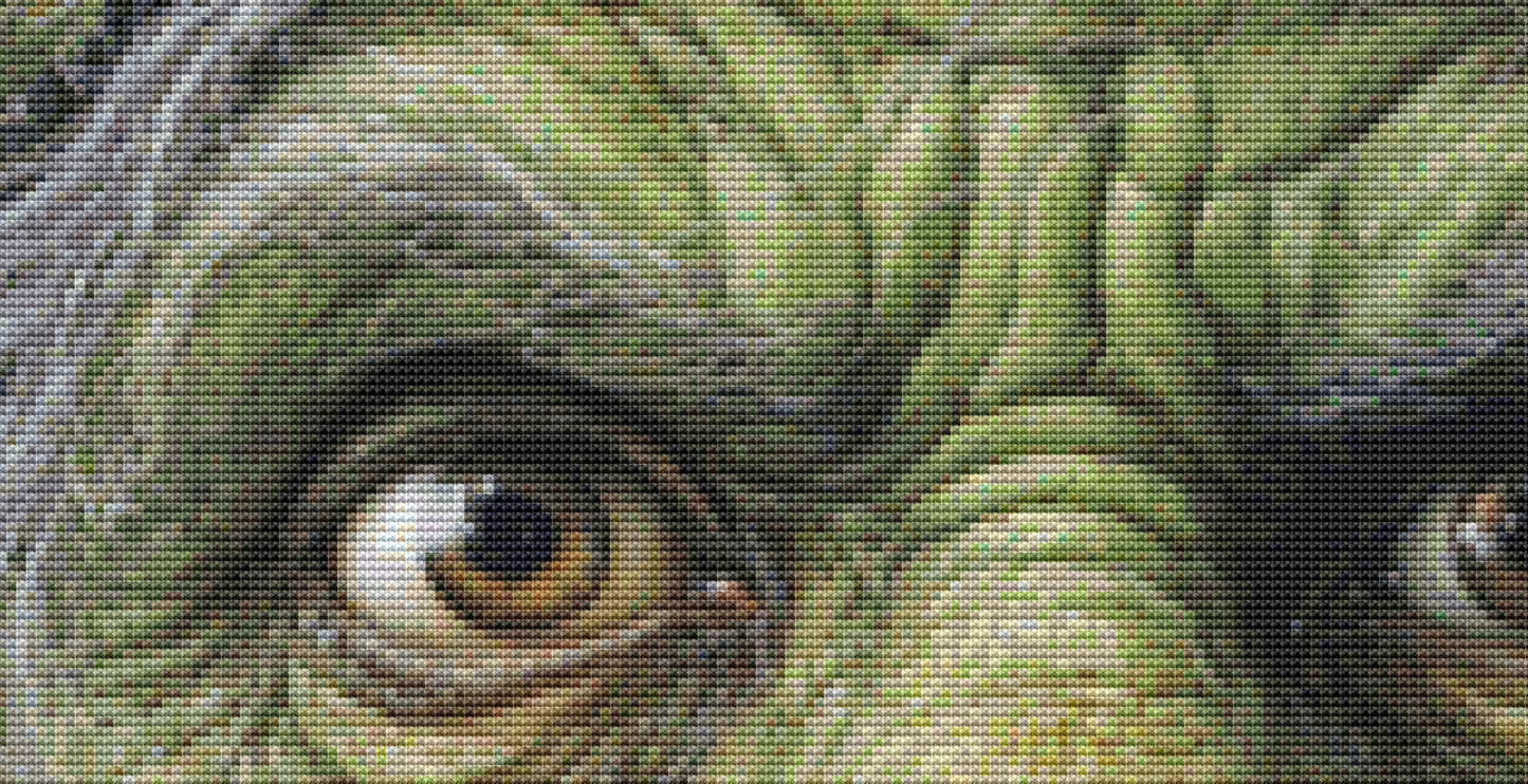 Witch Face (Round) cross stitch pattern by Ivy Cottage Home