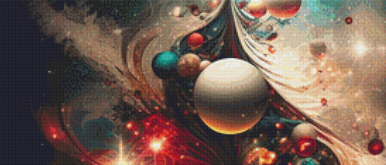 Abstract Christmas Tree cross stitch pattern by Serr.Kai A Quill & Ink